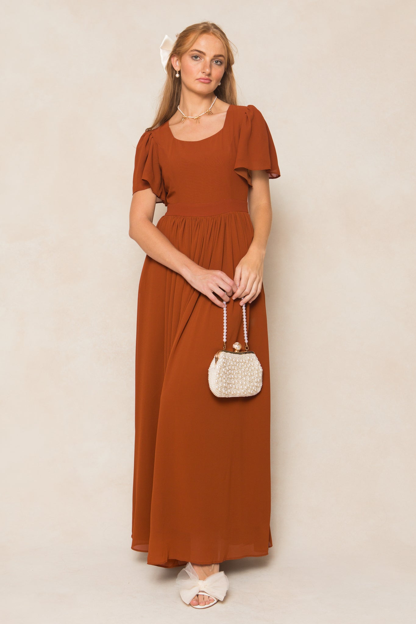 Abbie Dress in Amber Chiffon 10 Abbie Dress in Amber Chiffon 10