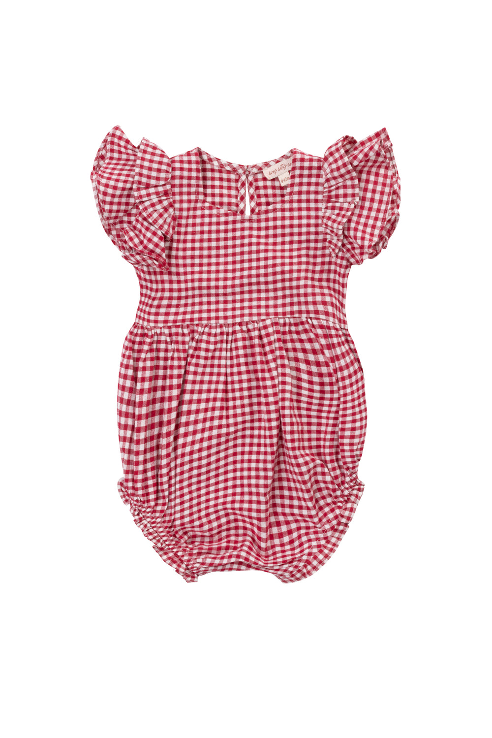 Baby Hattie Romper in Red Gingham