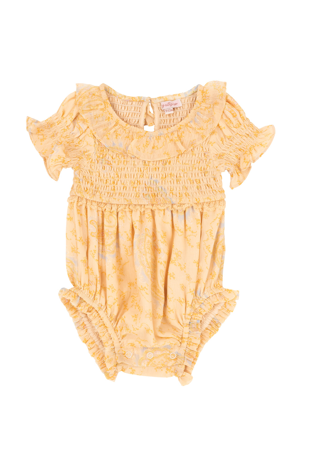 Baby Meg Romper in Yellow