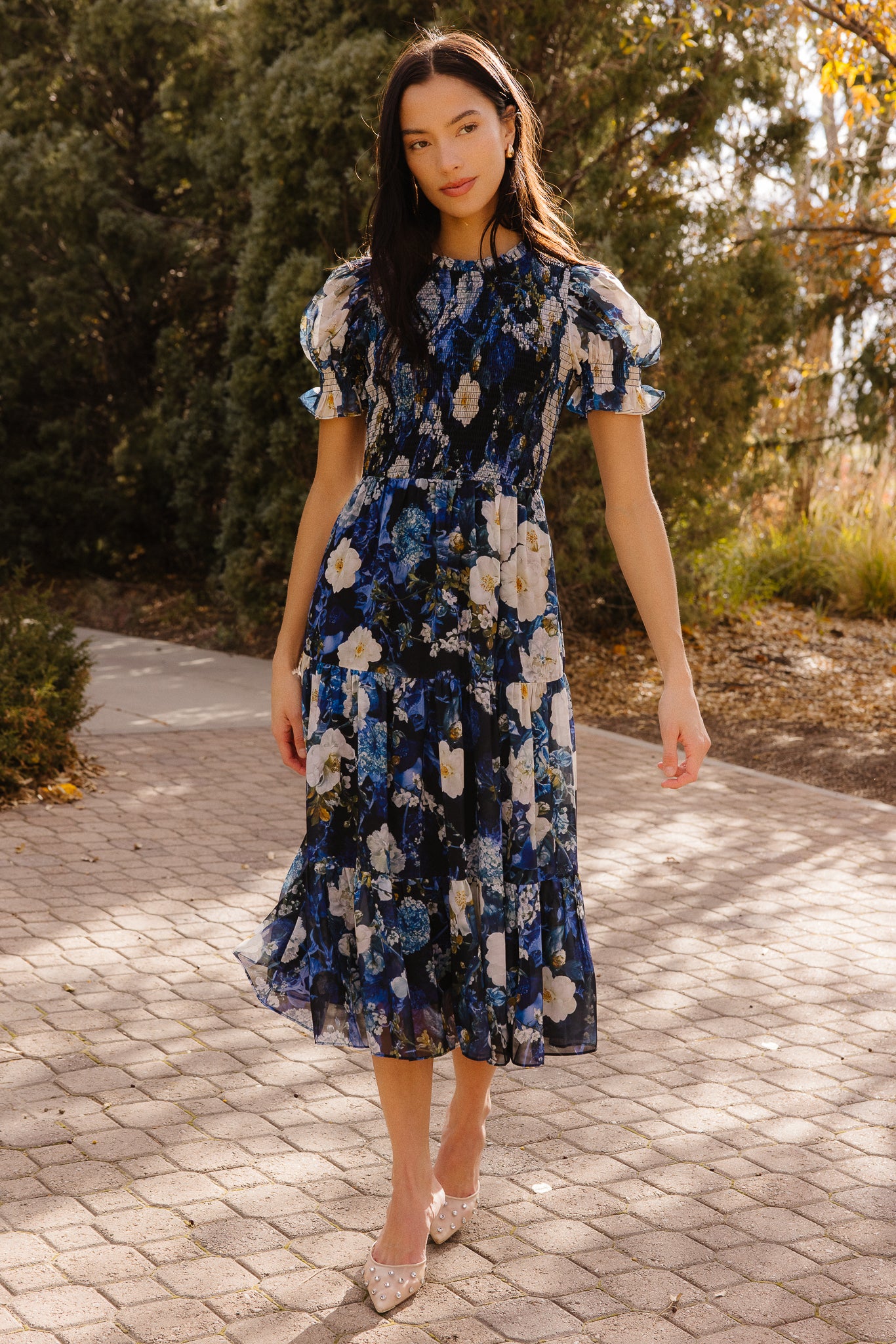 Cordelia Dress in Winter Rose Garden Ivy City Co Cordelia Dress in Winter Rose Garden Ivy City Co