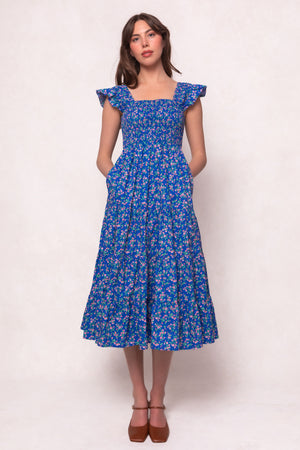 Hailey Dress in Allie Blue Floral
