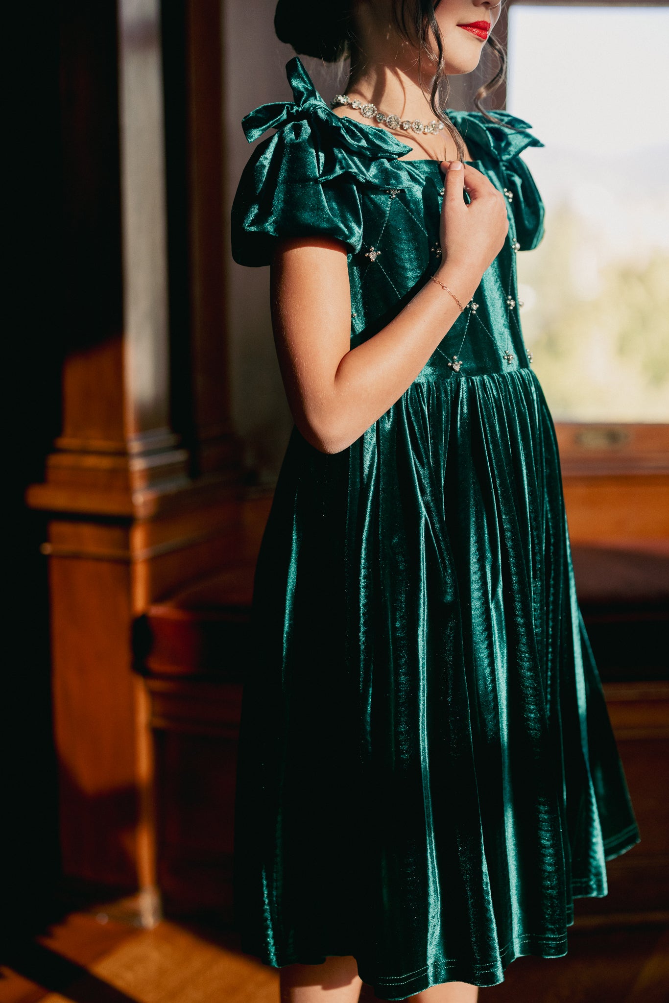 green linen dress Rome Wrap Dress