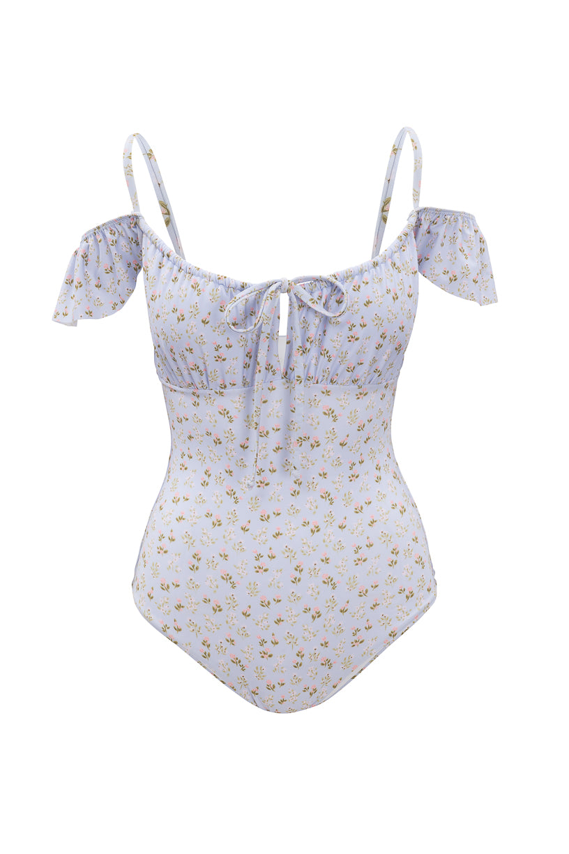 Maise One Piece in Blue Ditsy Floral – Ivy City Co Maise One Piece in Blue Ditsy Floral – Ivy City Co