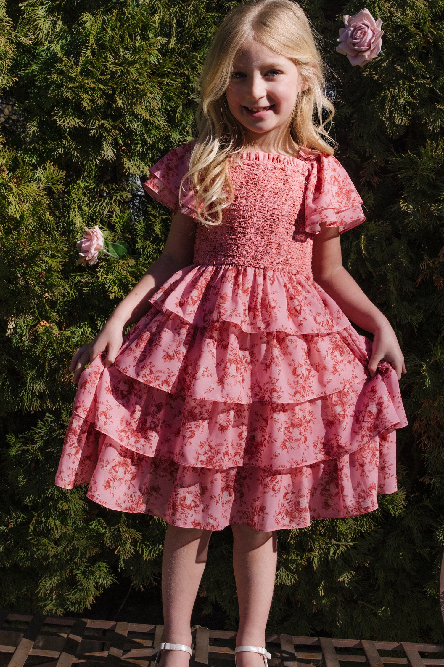 rose dress Mini Grace Dress in Desert Heritage Rose 9/10