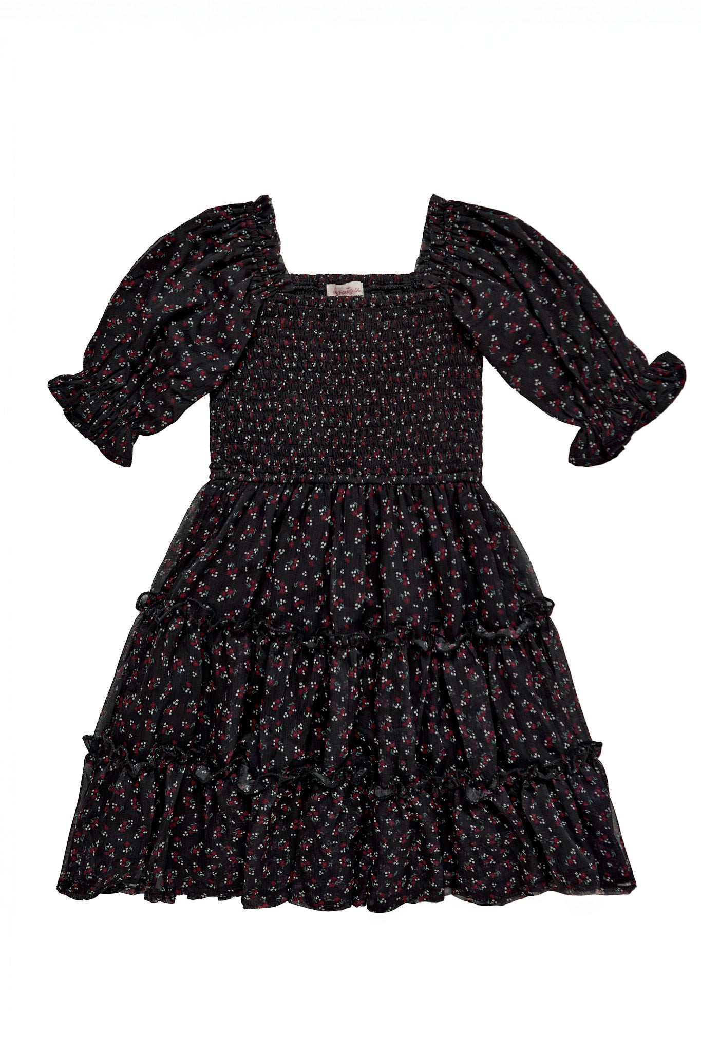Mini Madeline Dress in Black Ditsy Floral – Ivy City Co