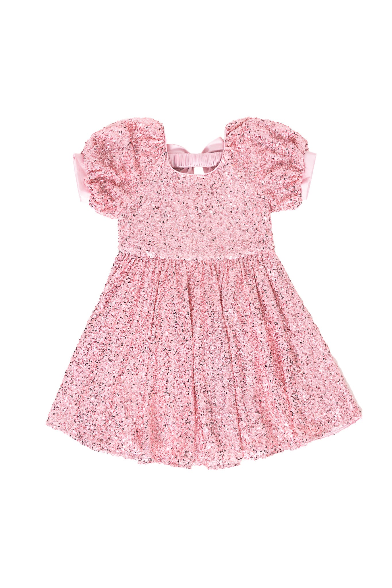 Mini Marisol Dress in Pink Sequin 2T