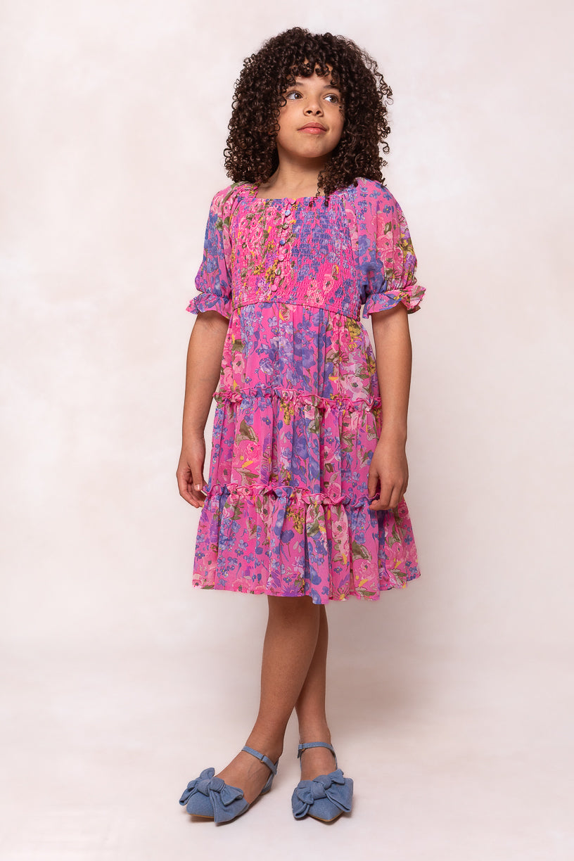 Mini Rowan Dress in Pink Floral - FINAL SALE