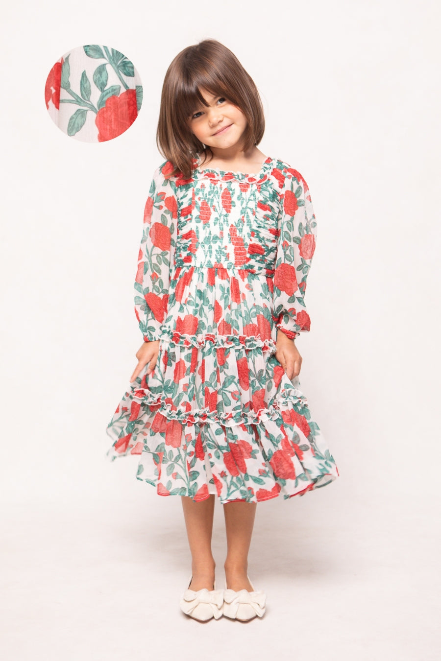 Mini Selena Dress in Red Roses – Ivy City Co