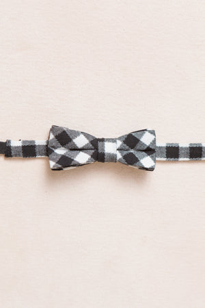 Baby Boys Henry Bow Tie in Cupcake Black Gingham