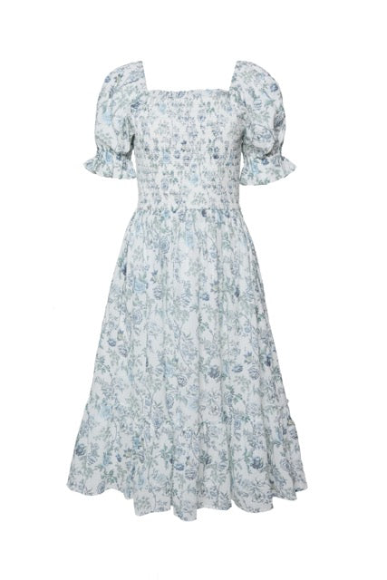 Valencia Dress in Ivory Climbing Vine Bloom – Ivy City Co