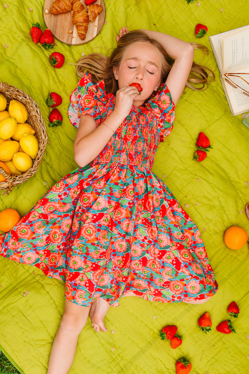 Mini Hattie Dress in Poppy FINAL SALE