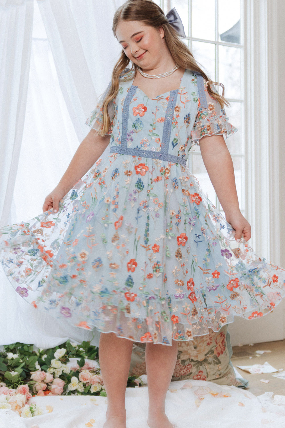 Jayne Dress in Blue Belle - FINAL SALE