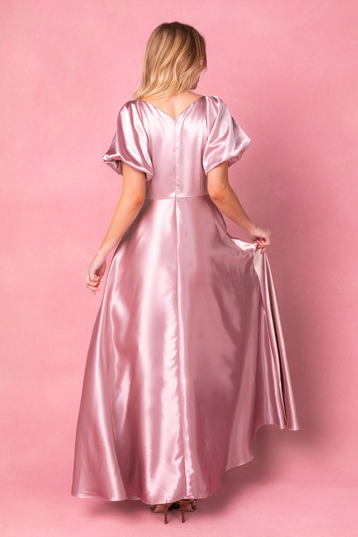 Tessie Dress in Blush-Adult