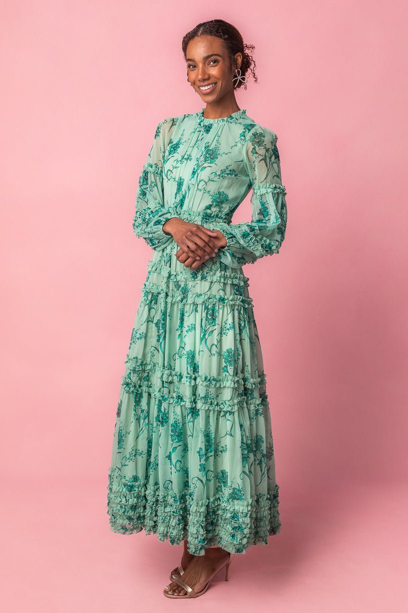 Geneva Dress in Mauve Floral – Ivy City Co