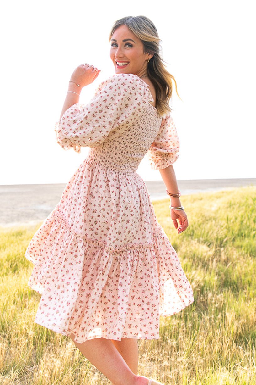 Short Madeline Dress in Pink - FINAL SALE – Ivy City Co
