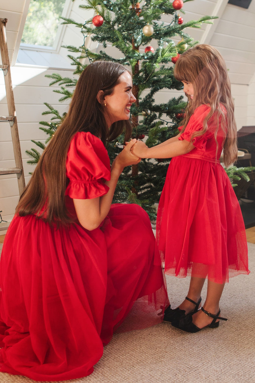 Mini Ballerina Dress in Red