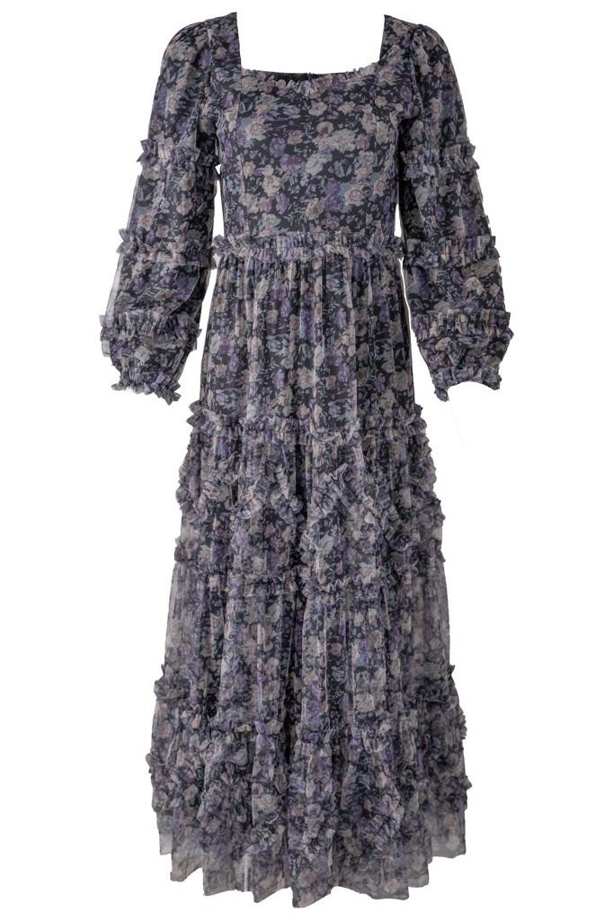 Catherine Dress in Dark Floral