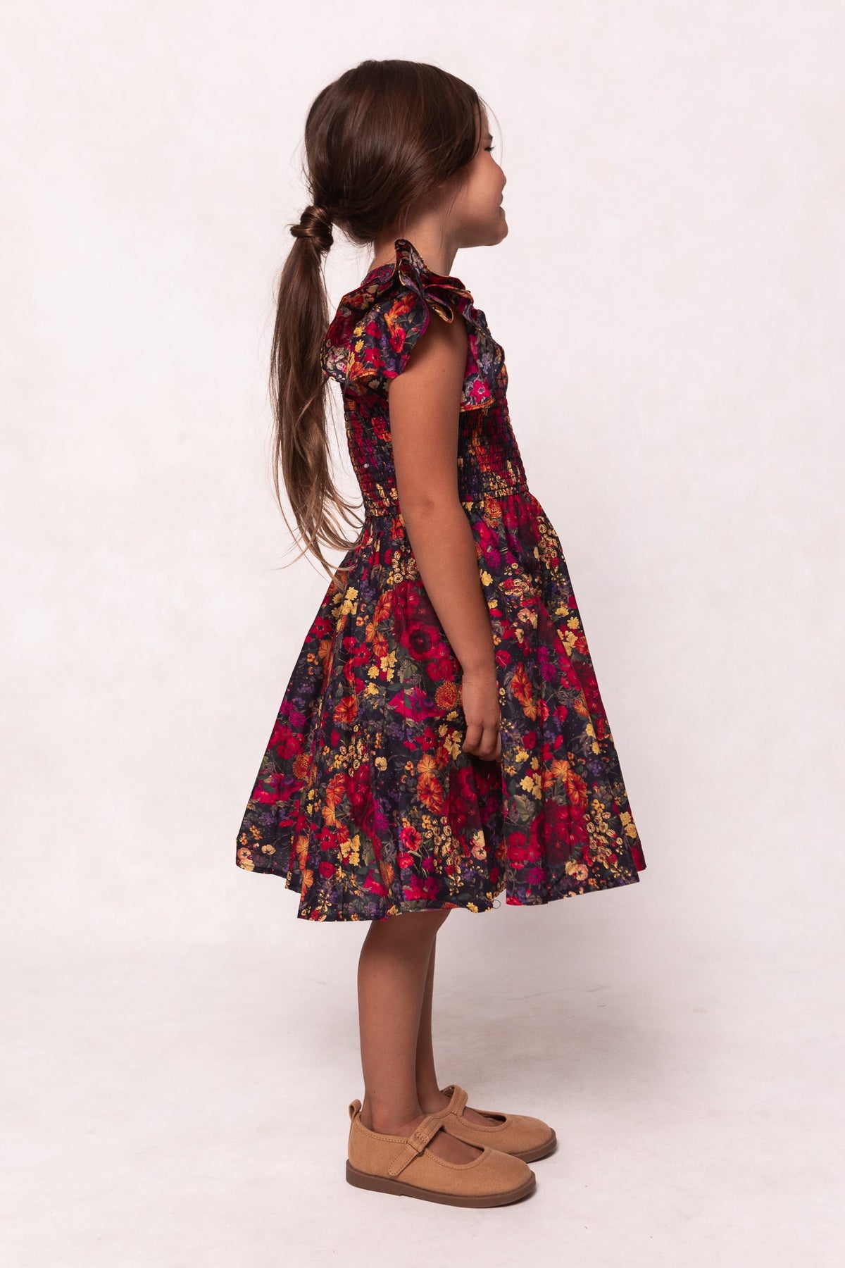 Mini Hattie Dress in Night Garden