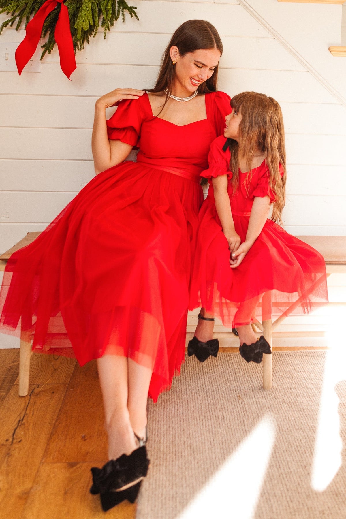 Mini Ballerina Dress in Red