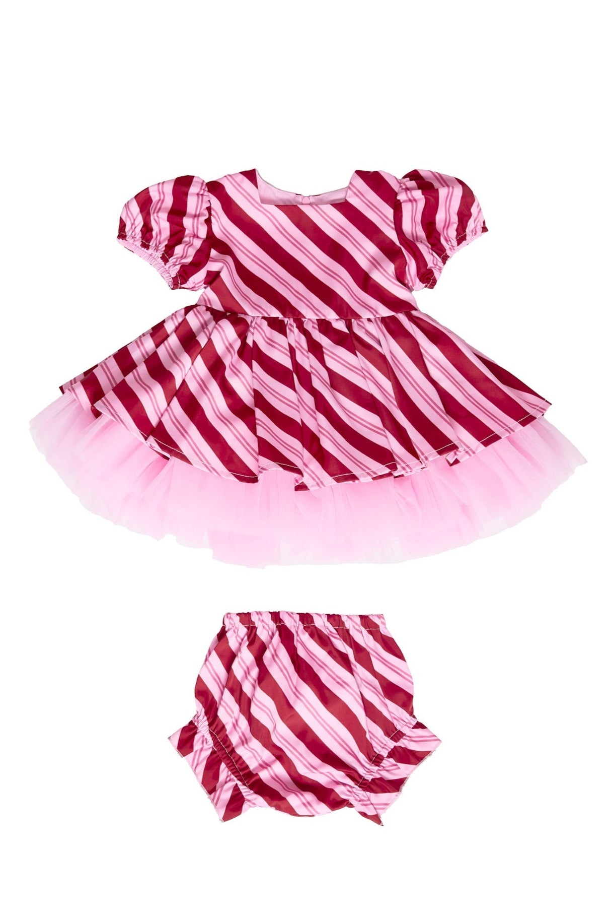 Baby Scottie Dress Set in Candy Cane Stripes – Ivy City Co