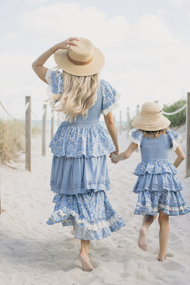 Jessica Dress in Blue Floral