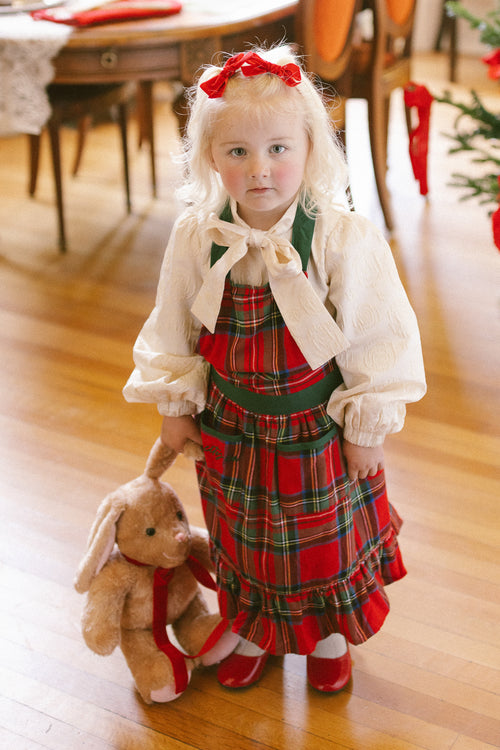 Mini Ivy Apron in Madeline Holiday Plaid Cotton