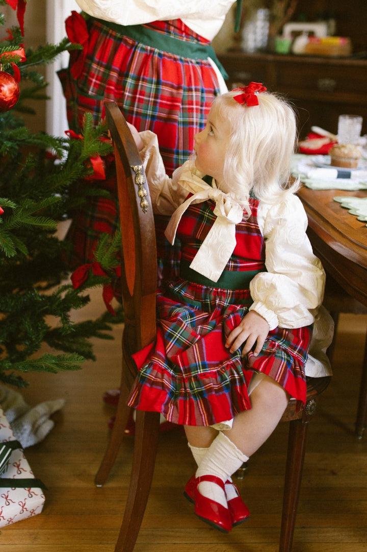 Mini Ivy Apron in Madeline Holiday Plaid Cotton