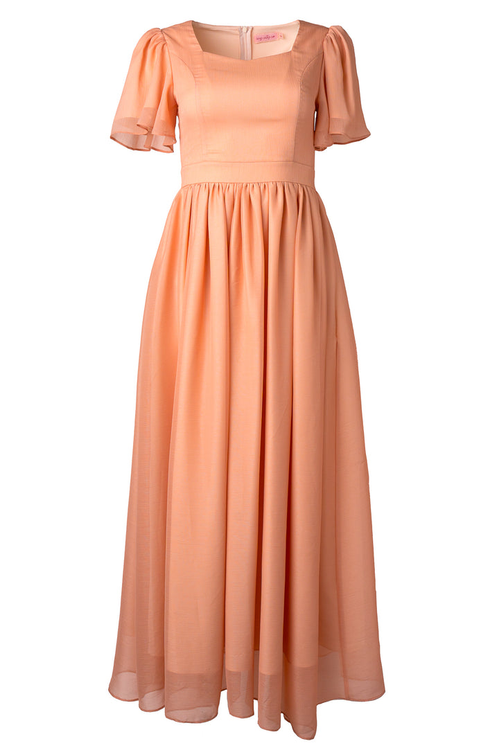 Abbie Dress in Apricot Crush