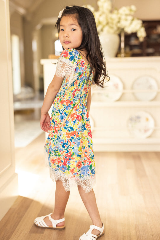 Mini Ada Dress in Vibrant Yarrow Print
