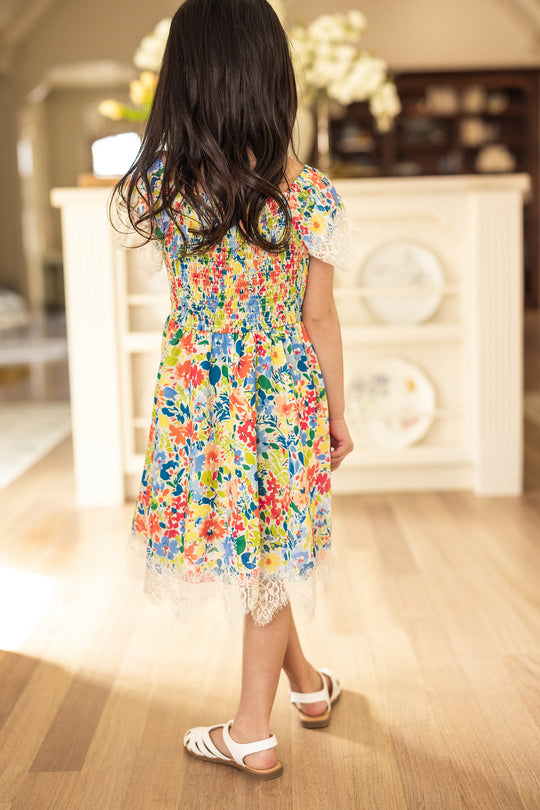 Mini Ada Dress in Vibrant Yarrow Print