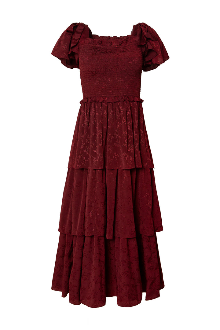 Alana Dress in Mahogany