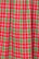 Close-up of red and green plaid fabric