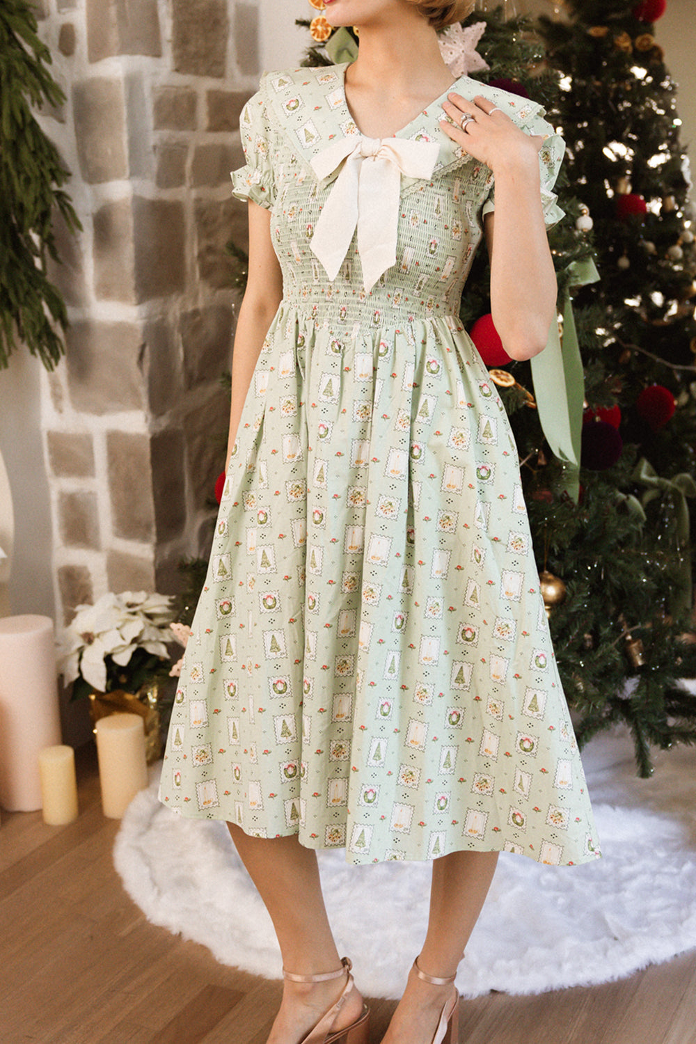 Alice Dress in Merry Mail