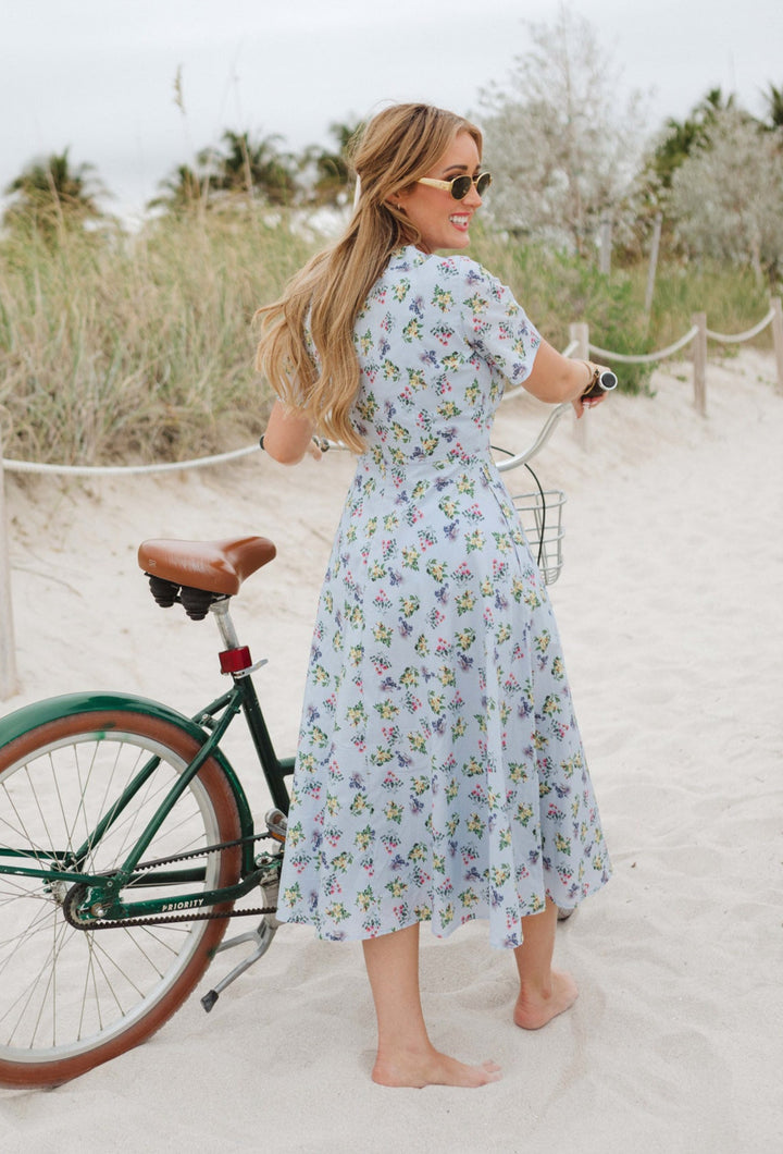 Allie Dress in Blue Floral