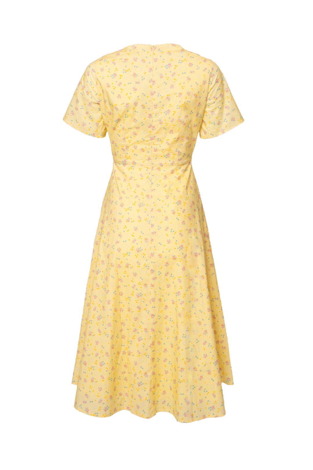 Allie Dress in Yellow Floral