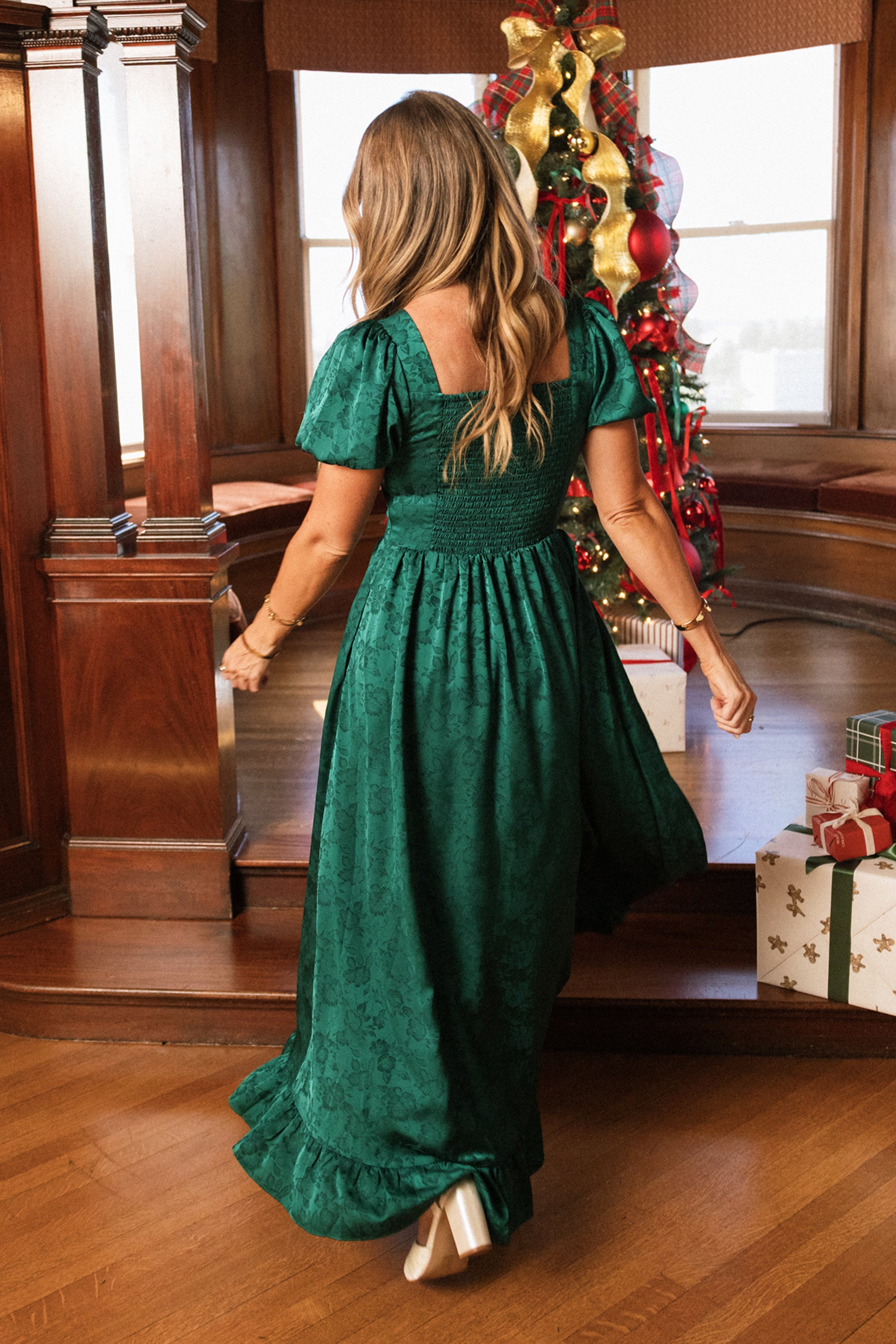 Amira Dress in Emerald Satin | Modest Gown | Ivy City – Ivy City Co