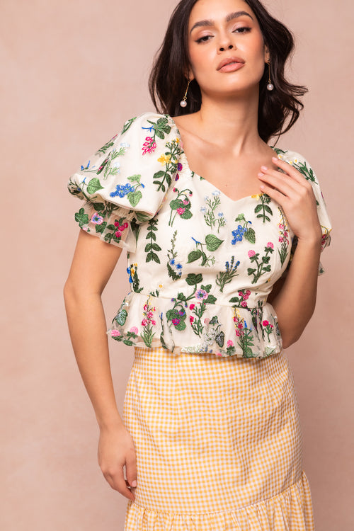 Amora Top in Multicolor Floral