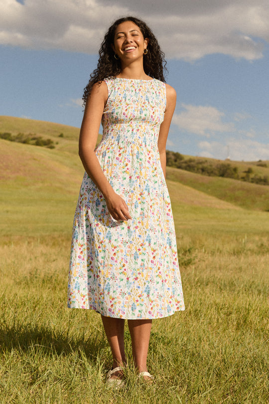 Ana Dress in Floral Fields