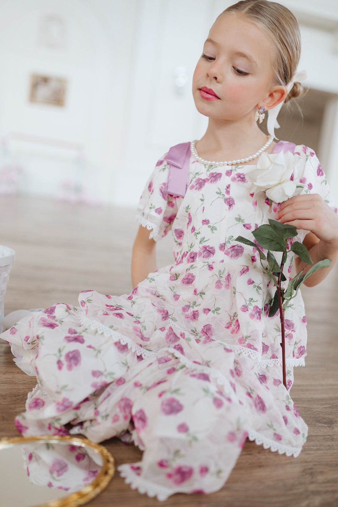 Mini Annabelle Dress in Roses