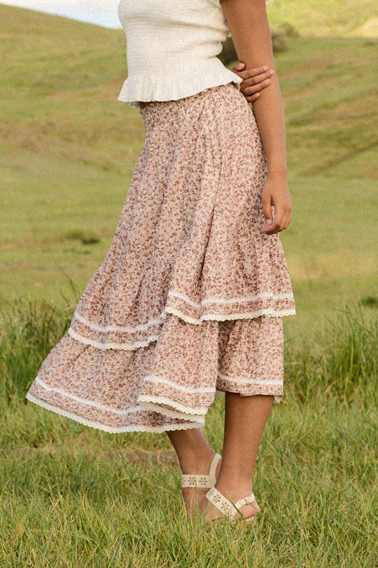 Annalise Midi Skirt in Philocaly Floral-4