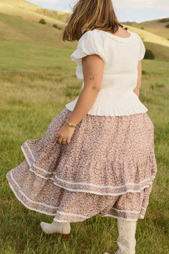 Annalise Midi Skirt in Philocaly Floral-7