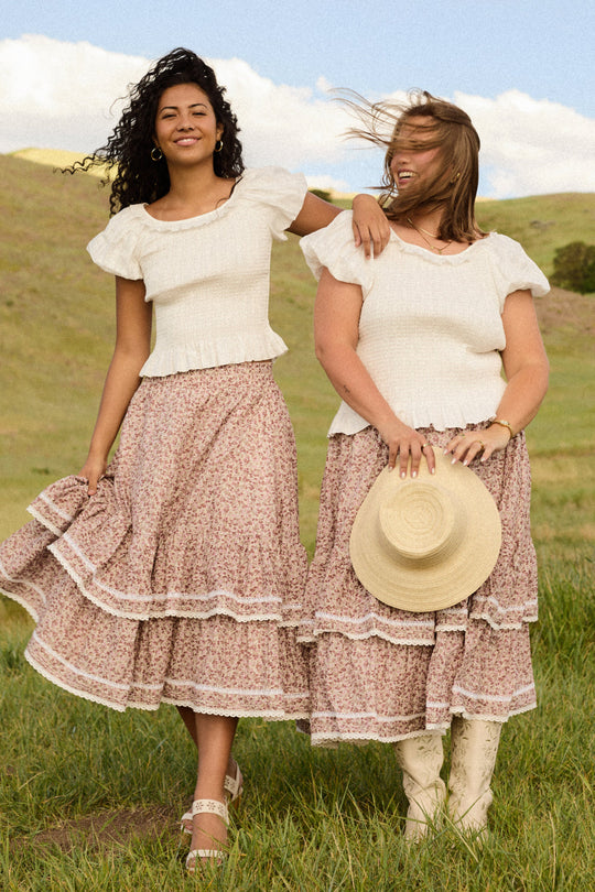 Annalise Midi Skirt in Philocaly Floral-8
