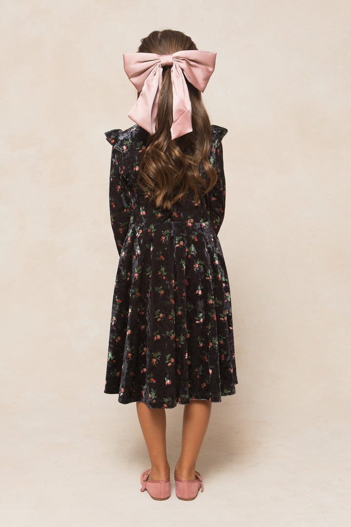 Mini Ari Dress in Velvet Floral