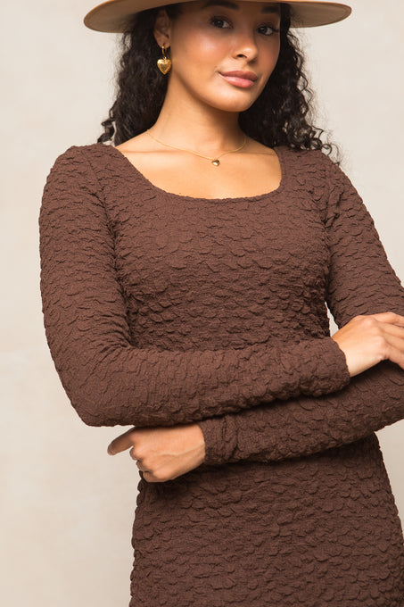 Astrid Dress in Brown