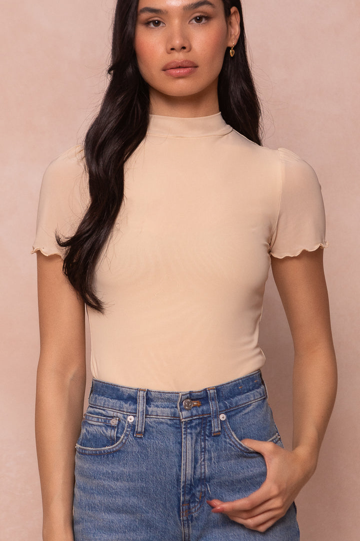 Ava Top in Cream