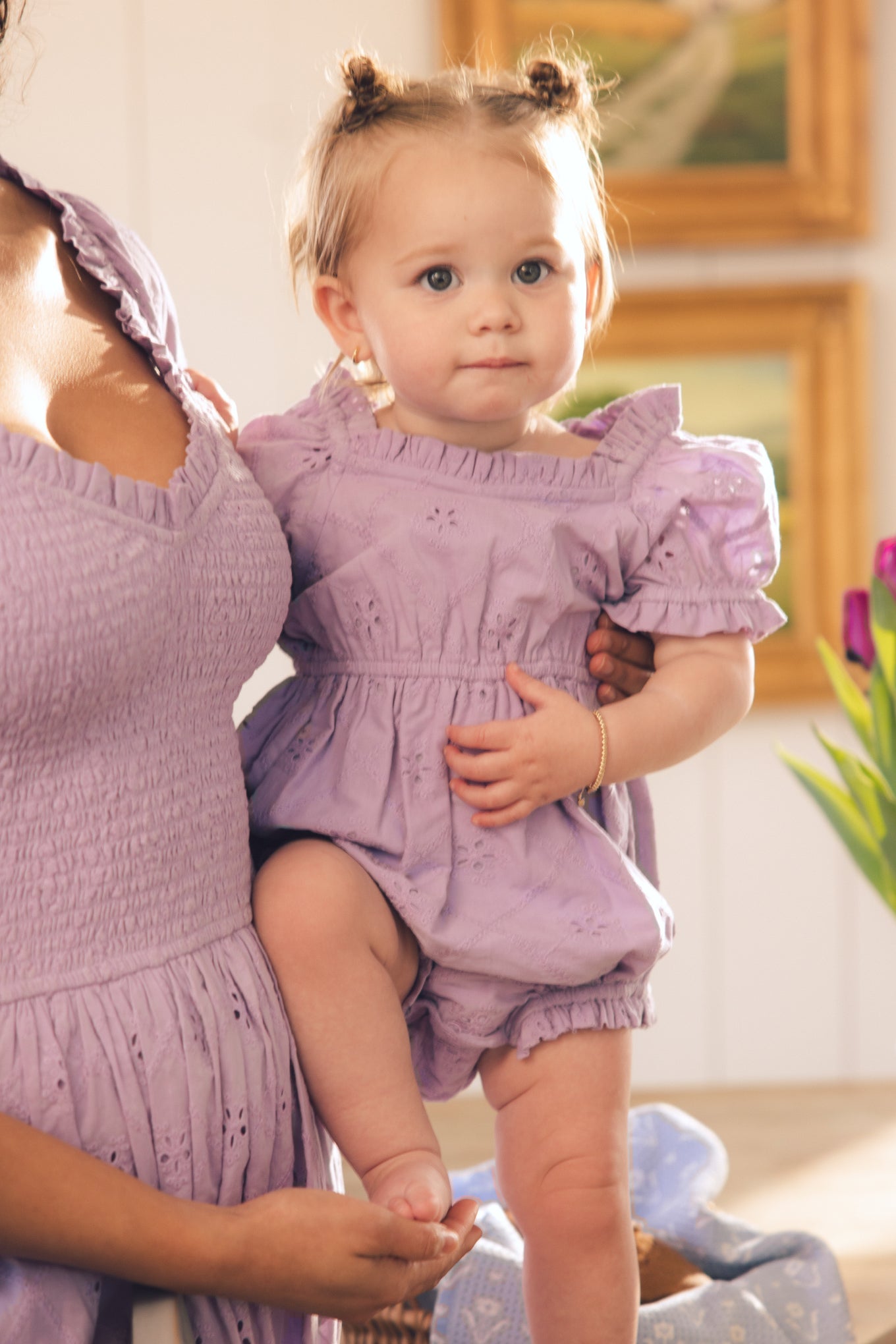 Baby Emmi Romper in Lilac – Ivy City Co