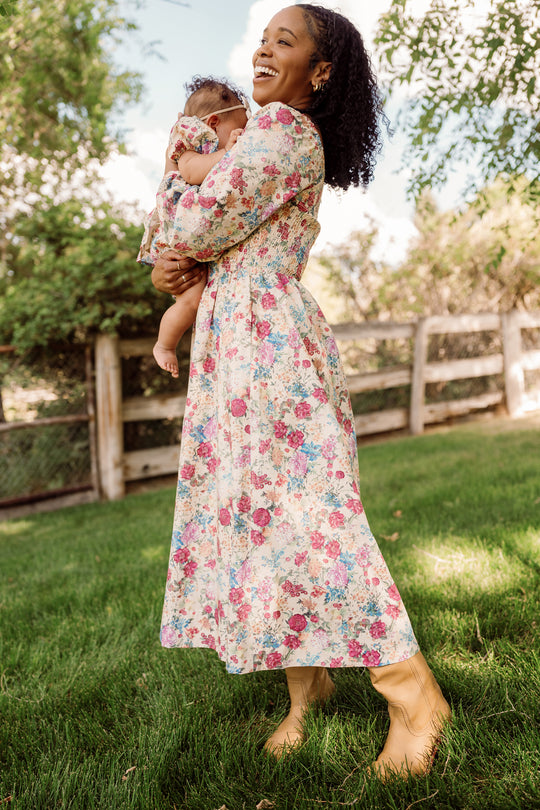cotton autumn dresses Baby Adelpha Dress Set in Amity Floral 9-12M pearl 100% Cotton Care US Sizes:9 Women's Buy Love & Roses