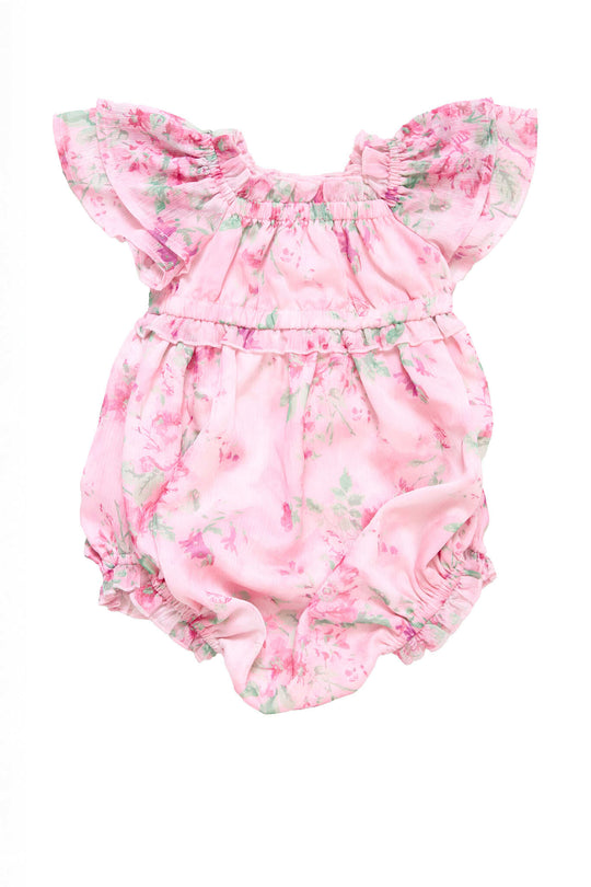 Baby Juliana Romper in Rose Trance