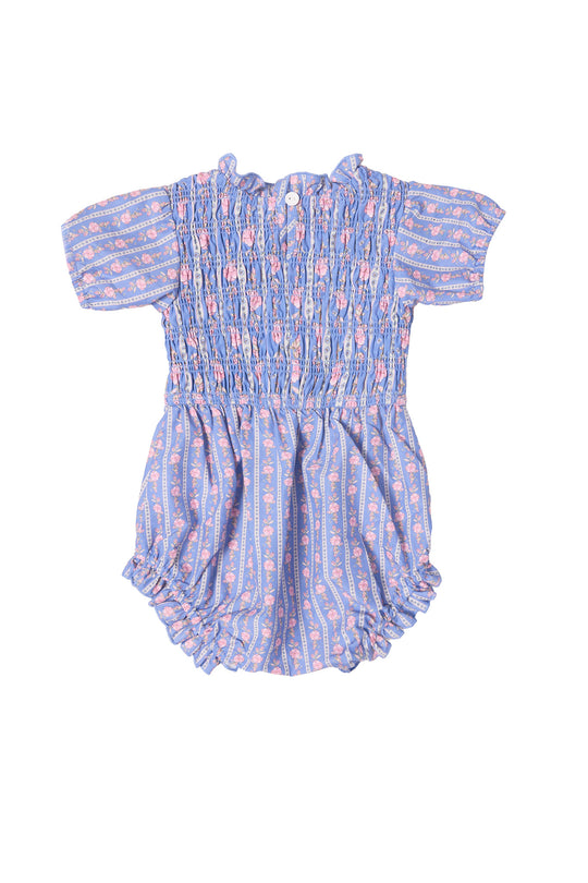 Baby Mariah Romper in Linear Print