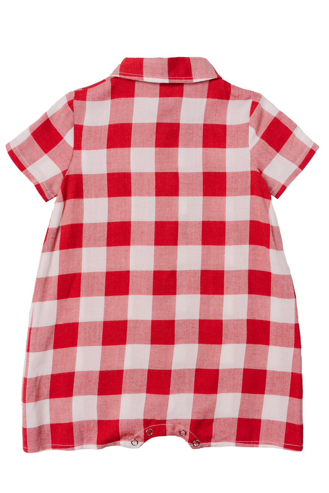 Baby Boys James Romper in Red Gingham